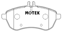 MOTEK之家魔铁ST600高性能刹车片适用于奔驰C级E级SLK