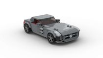 MOC积木汽车模型适用乐高 奔驰 SLS AMG 跑车益智拼装玩具套装男