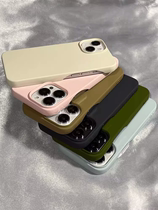 纯色无按键液态硅胶适用iPhone15promax苹果13手机壳新款13pro高级感14pro防摔12半包超薄11男女款软壳保护套