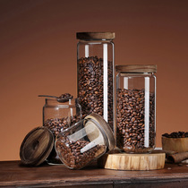 食品级咖啡豆保存罐玻璃罐五谷杂粮储物罐调料罐零食密封罐可排气