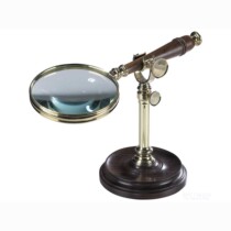 纽约下城公园进口Authentic Models古典铜质桌面支架放大镜