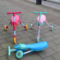 大号螳螂车童车三轮脚蹬学步助力滑行小号平衡车可折叠轻便男女孩