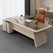 老板办公桌椅组合简约现代总裁主管经理大班台办公室单人桌子烤漆