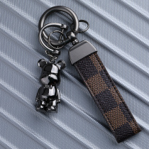 金属高级感金属熊钥匙扣男创意个性汽车钥匙链挂件背包挂饰马蹄扣