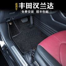适用于23款第四代丰田汉兰达脚垫全包围地毯专用改装饰汉兰达车垫