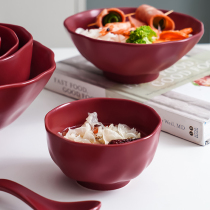 高颜值碗盘家用陶瓷碗整套汤碗米饭碗个性组合精致餐具套装菜盘子