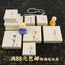 创意简约中国风古典禅意手串佛珠礼品盒饰品盒戒指项链盒手镯盒