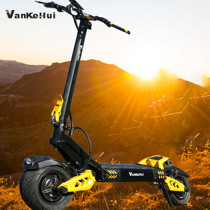 双驱60V越野电动滑板代步车成人二轮折叠锂踏板车电瓶车VankeHui