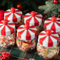 饼干包装罐圣诞装饰创意送人包装盒子糖果雪花酥罐子空塑料密封罐