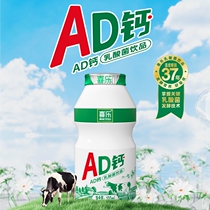 喜乐AD钙奶饮品原味乳酸菌益生营养酸奶牛奶饮料100ml*12瓶装整箱