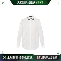 香港直邮VERSACE范思哲男士白色棉质长袖衬衫白衬衫A815210231