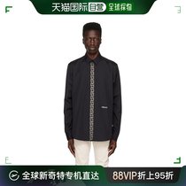 香港直邮潮奢 Versace 范思哲 男士 黑色铆钉衬衫 1008572