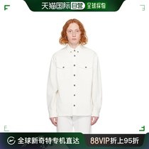 香港直邮潮奢 Versace 范思哲 男士 白色 Medusa 牛仔衬衫 101388