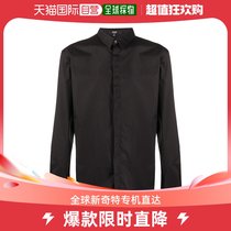 香港直发VERSACE JEANS 男士黑色长袖衬衫 BU20177-BT10356-B7097