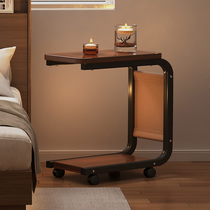 卧室床头置物架沙发客厅边几现代简约床边柜小型可移动带轮小桌子
