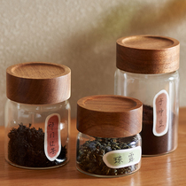 咖啡粉密封罐咖啡豆保存罐茶叶罐便携迷你玻璃瓶玻璃罐分装小罐子