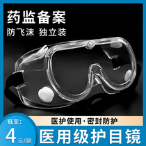 医用护目镜隔离眼罩医疗全封闭防护镜防疫防护可内带眼镜医护实验
