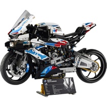 中国积木机械成年高难度积木宝马M1000RR摩托车儿童拼装玩具