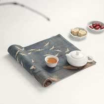 新中式餐垫棉麻布艺餐桌垫布家用餐具垫隔热茶杯垫子桌垫茶垫碗垫