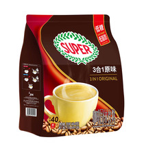 马来西亚原装进口super超级原味咖啡三合一速溶咖啡冲泡40条袋装