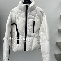 INXX专柜正品 2022冬款男女拼接拉链设计保暖羽绒服 TFC4158306