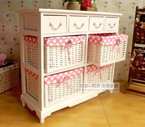 简约现代实木韩式白色床头柜特价床边柜田园储物柜客厅装饰小柜子