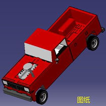 福特皮卡客货两用汽车3D三维几何数模型轿卡Inventor轻型载货车