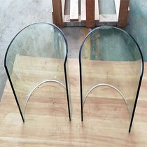 弧形5十5夹胶钢化玻璃热弯玻璃厂家定制普通曲面圆形1.6米桌面玻