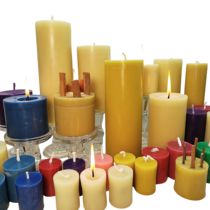 平头圆柱蜂蜡蜡烛 100%纯天然蜜蜡手工 欧式教堂祈祷寺庙佛堂长明