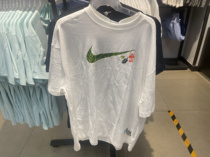 Nike/耐克 Swoosh 女子纯棉圆领宽松透气运动短袖T恤 FN3711-100