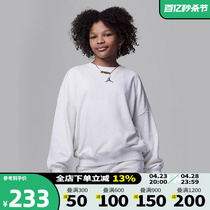 Nike耐克女大童卫衣2023冬新款JORDAN套头衫JD2332031GS-001-W6N