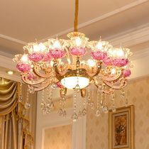 欧式水晶吊灯奢华客餐厅主卧室锌合金简约现代大厅别墅法式灯具