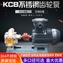 KCB不锈钢齿轮泵食品级油泵耐腐蚀化工泵输油304高温大流量