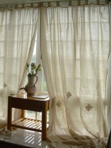 外贸出口原单窗帘 美式乡村法式地中海 复古纯棉粗布客厅卧室窗帘
