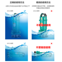 大流量抽水泵家用小型吸水泵3寸4寸潜水泵220vQ高扬程大功率抽水