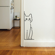 可爱小猫 北欧ins墙贴创意图案宠物店门贴玻璃贴房间装饰墙贴纸