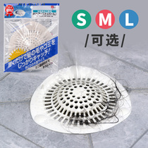 日本LEC浴室头发过滤网毛发下水道地漏贴卫生间浴缸洗手台盆防堵