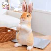 仿真兔子毛绒玩具生肖兔玩偶兔兔娃娃站立生日礼物兔年吉祥物公仔