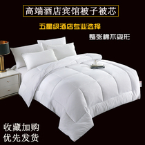 五星级酒店专用被子被芯春秋冬季加厚保暖宾馆白1.5丝棉被2x2.3米