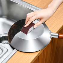 日本家用金刚砂海绵擦刷锅洗碗强力清洁刷魔力擦锅底除锈去污神器