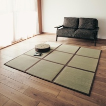 日式可折叠藺草地垫草席榻榻米垫客厅地毯儿童环保爬行游戏垫裁剪