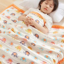 六层婴儿纱布浴巾泡泡纱毯A类加厚儿童盖毯夏季午睡空调毯毛巾被