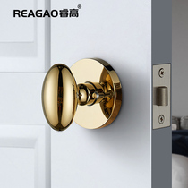 睿高单舌浴室锁卫生间门锁通道锁静音木门锁具家用圆球形锁通用型