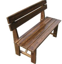 实木椅碳化木长椅公园户外防腐木餐椅阳台长条靠背椅子双人长凳