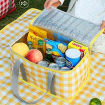 保温箱大容量野餐包户外加厚铝膜手提野餐篮露营可折叠外出野餐篮