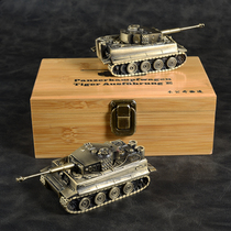木公开物合金德国魏特曼虎式重型坦克1:72全金属成品模型摆件