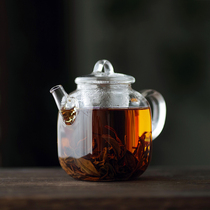耐热玻璃泡茶壶方形迷你煮茶壶家用小单壶花茶加厚过滤功夫茶具器