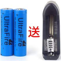 头灯5800手电筒锂电池3.7充电器毫安[V强光充电电池18650