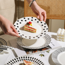 TINYHOME赫本风陶瓷盘子菜盘碟子家用创意餐具网红西餐盘甜品盘