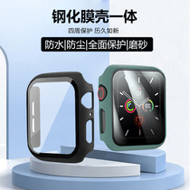 适用apple苹果watch series6智能手表se表5/4代watchseries6壳膜一体全包40表壳44mm磨砂iwatch6表盘s6保护套
